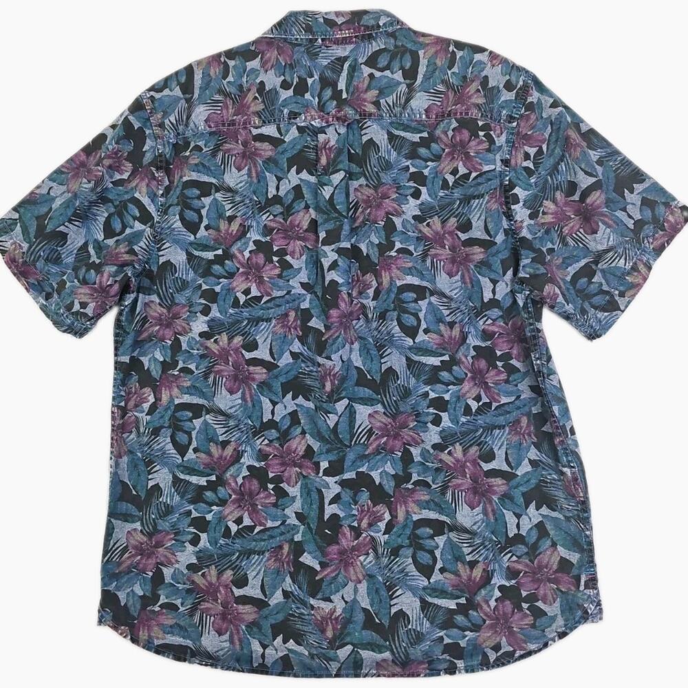 Tommy Bahama ~Men's Size L~ Multicolor Blue Bay Gardens 100% Cotton Shirt NWT - Picture 15 of 16